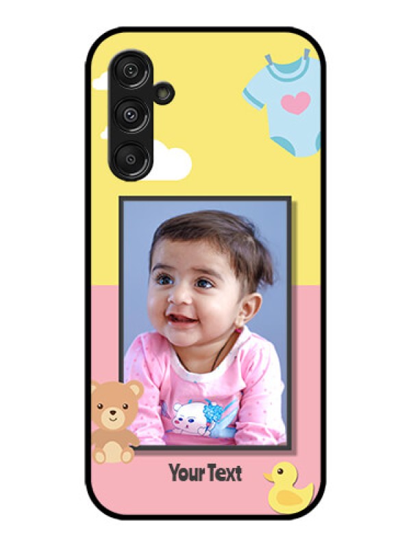 Custom Galaxy M34 5G Custom Metal Phone CaseKids 2 Color Design