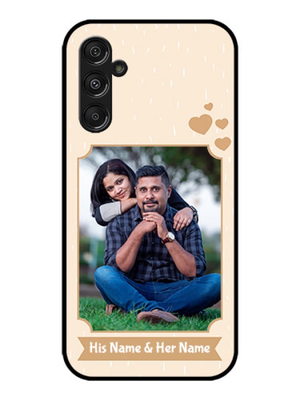 Custom Galaxy M34 5G Custom Metal Phone CaseWith Confetti Love Design