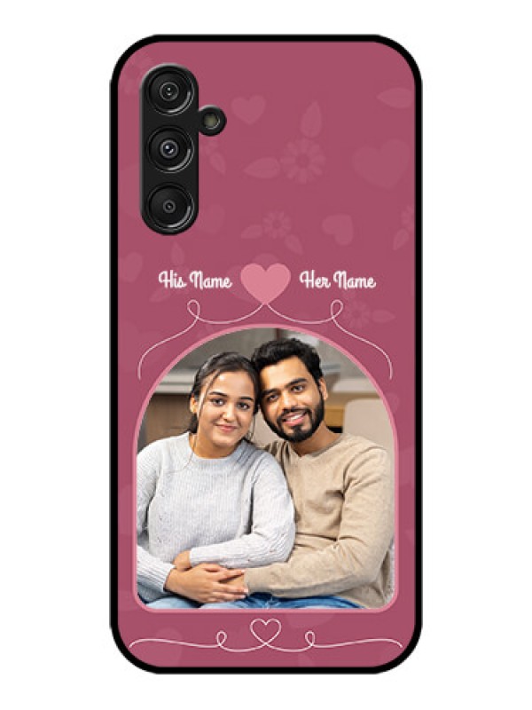 Custom Galaxy M34 5G Custom Metal Phone CaseLove Floral Design