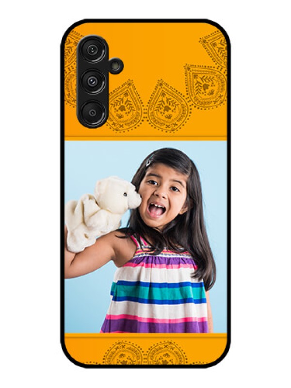 Custom Galaxy M34 5G Custom Metal Phone CasePhoto Wedding Design