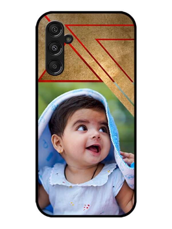 Custom Galaxy M34 5G Custom Metal Phone CaseGradient Abstract Texture Design