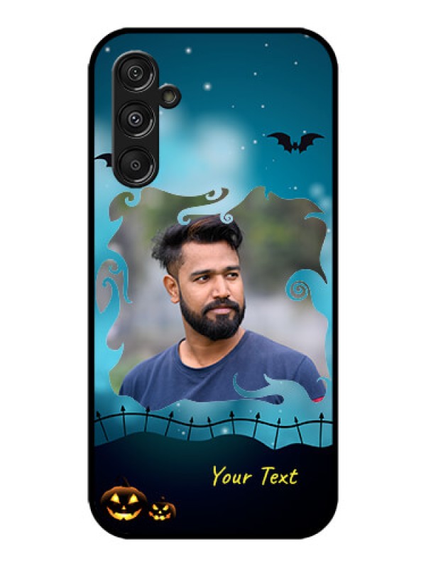Custom Galaxy M34 5G Custom Metal Phone CaseHalloween Frame Design