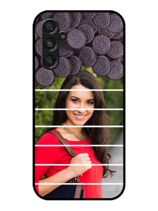 Custom Galaxy M34 5G Custom Metal Phone CaseWith Oreo Biscuit Design