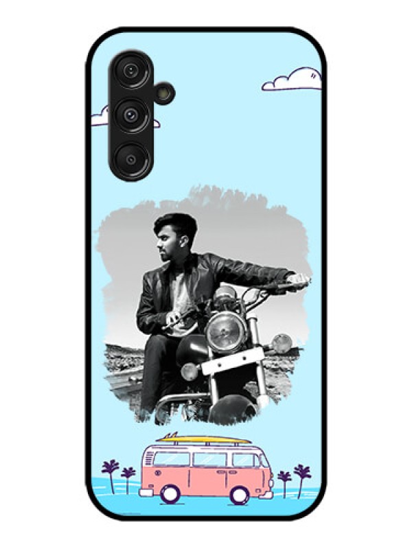 Custom Galaxy M34 5G Custom Metal Phone CaseTravel and Adventure Design