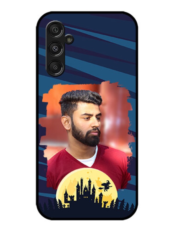 Custom Galaxy M34 5G Custom Metal Phone CaseHalloween Witch Design