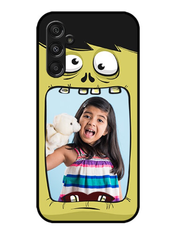 Custom Galaxy M34 5G Custom Metal Phone CaseCartoon Monster Back Case Design