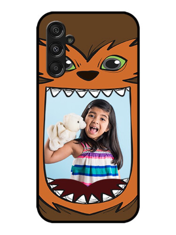 Custom Galaxy M34 5G Custom Metal Phone CaseOwl Monster Back Case Design