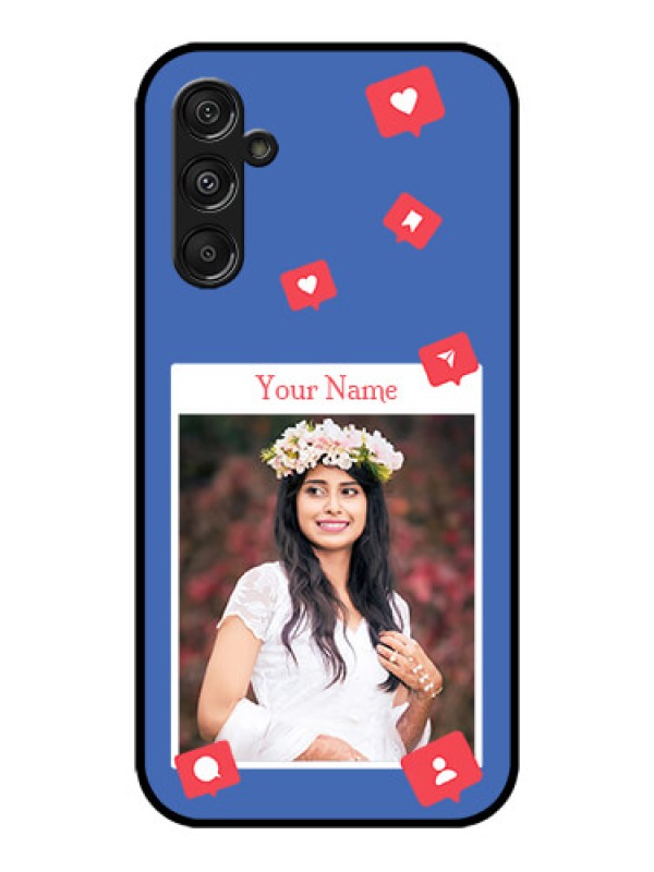 Custom Galaxy M34 5G Custom Metal Phone CaseLike Share And Comment Design