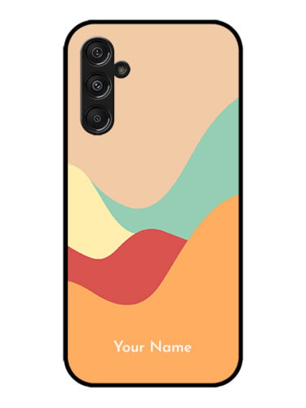 Custom Galaxy M34 5G Custom Metal Phone CaseOcean Waves Multi - Colour Design