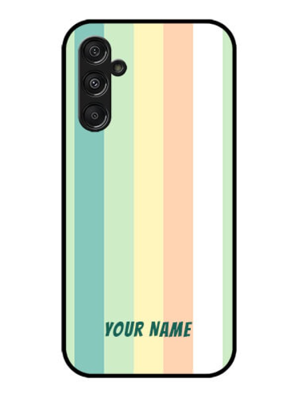 Custom Galaxy M34 5G Custom Metal Phone CaseMulti - Colour Stripes Design