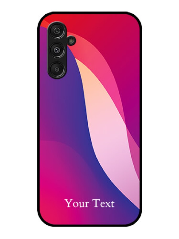 Custom Galaxy M34 5G Custom Metal Phone CaseDigital Abstract Overlap Design