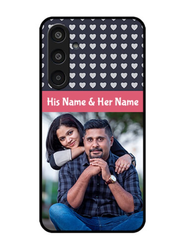 Custom Galaxy M35 5G Custom Metal Phone CaseLove Symbols Design