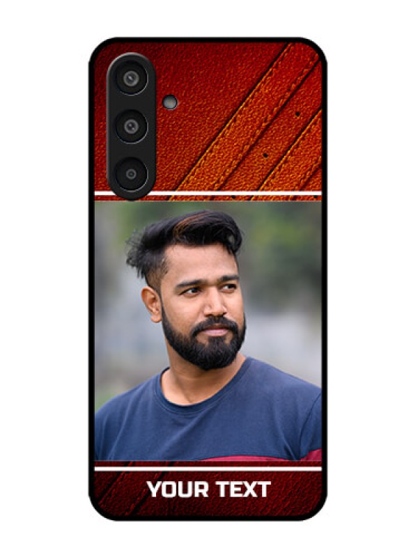 Custom Galaxy M35 5G Custom Metal Phone CaseLeather Phone Case Design