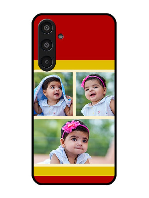 Custom Galaxy M35 5G Custom Metal Phone CaseMultiple Pic Upload Design