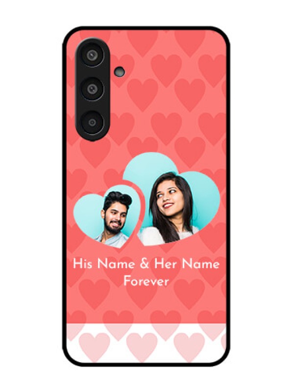 Custom Galaxy M35 5G Custom Metal Phone CaseCouple Pic Upload Design