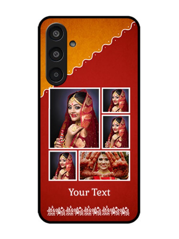 Custom Galaxy M35 5G Custom Metal Phone CaseWedding Pic Upload Design