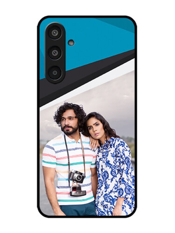 Custom Galaxy M35 5G Custom Metal Phone CaseSimple Pattern Photo Upload Design