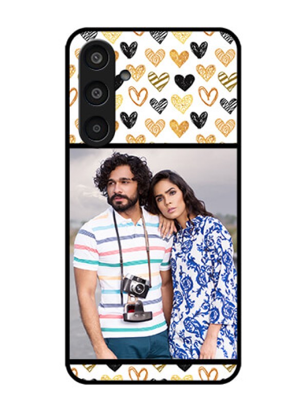 Custom Galaxy M35 5G Custom Metal Phone CaseLove Symbol Design