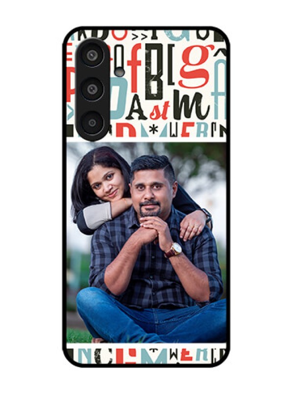 Custom Galaxy M35 5G Custom Metal Phone CaseAlphabet Design