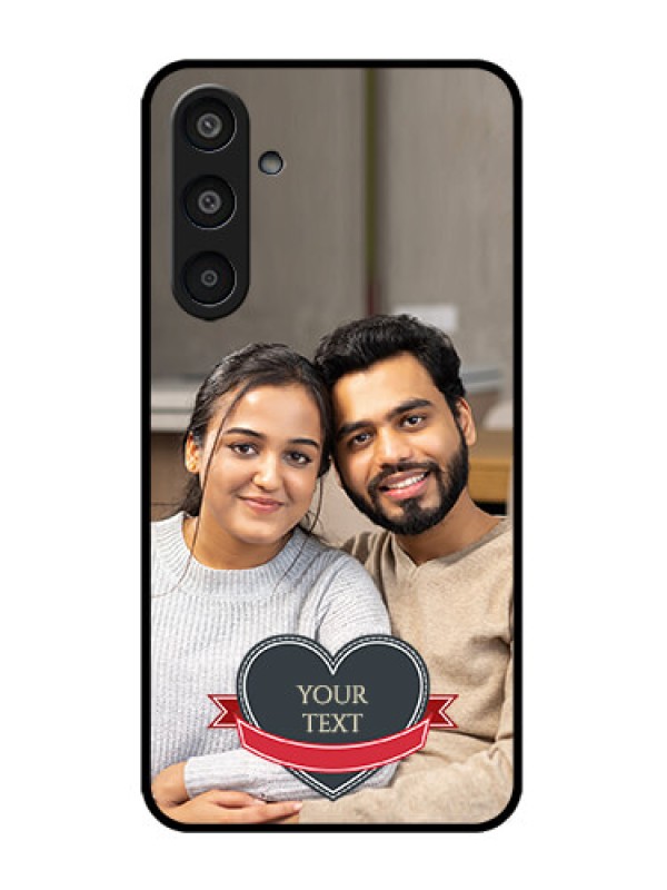 Custom Galaxy M35 5G Custom Metal Phone CaseJust Married Couple Design