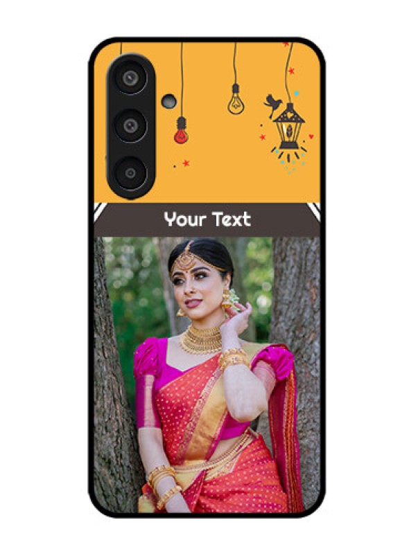 Custom Galaxy M35 5G Custom Metal Phone CaseWith Family Picture And Icons