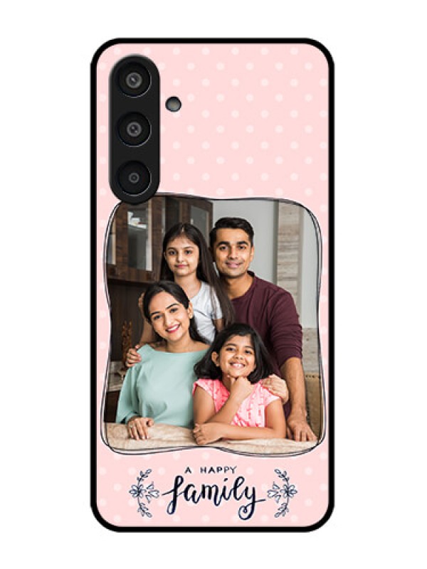 Custom Galaxy M35 5G Custom Metal Phone CaseFamily With Dots Design