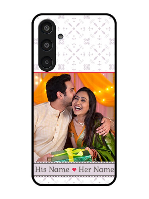 Custom Galaxy M35 5G Custom Metal Phone CaseWith Photo And Ethnic Design