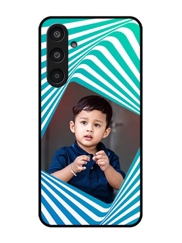 Custom Galaxy M35 5G Custom Metal Phone CaseAbstract Spiral Design