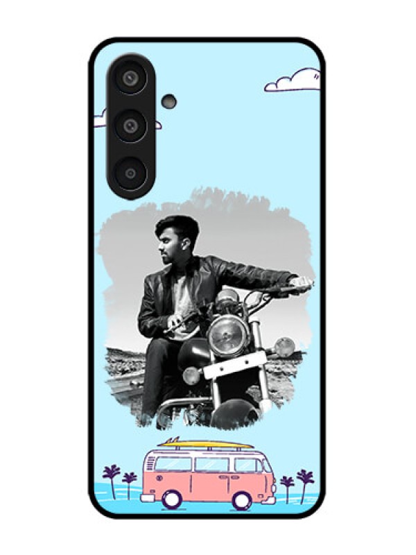 Custom Galaxy M35 5G Custom Metal Phone CaseTravel and Adventure Design