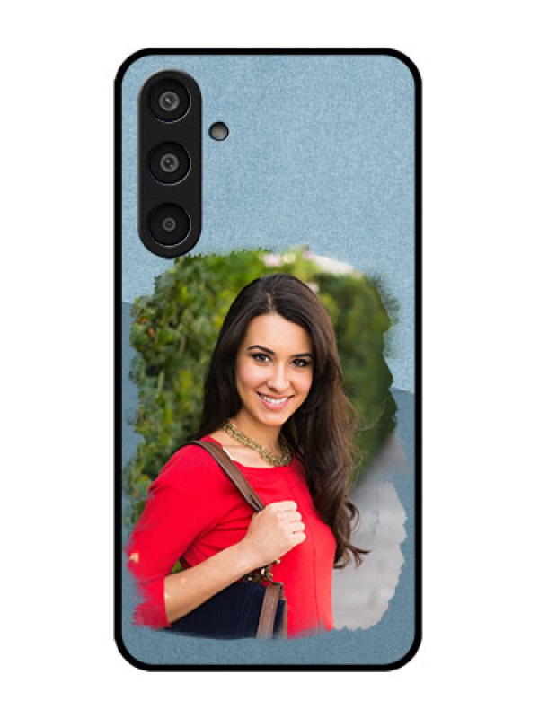 Custom Galaxy M35 5G Custom Metal Phone CaseGrunge Line Art Design