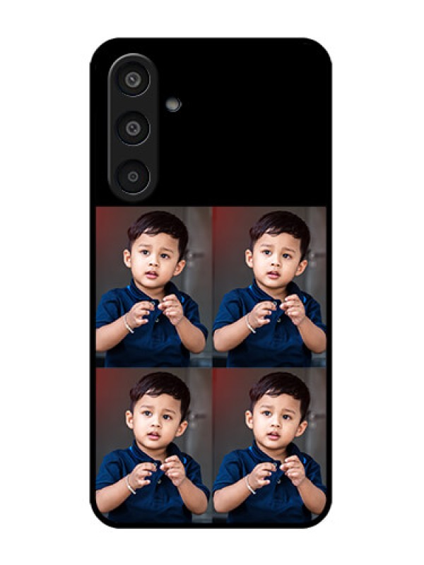 Custom Galaxy M35 5G Custom Metal Phone Case4 Image Holder Design