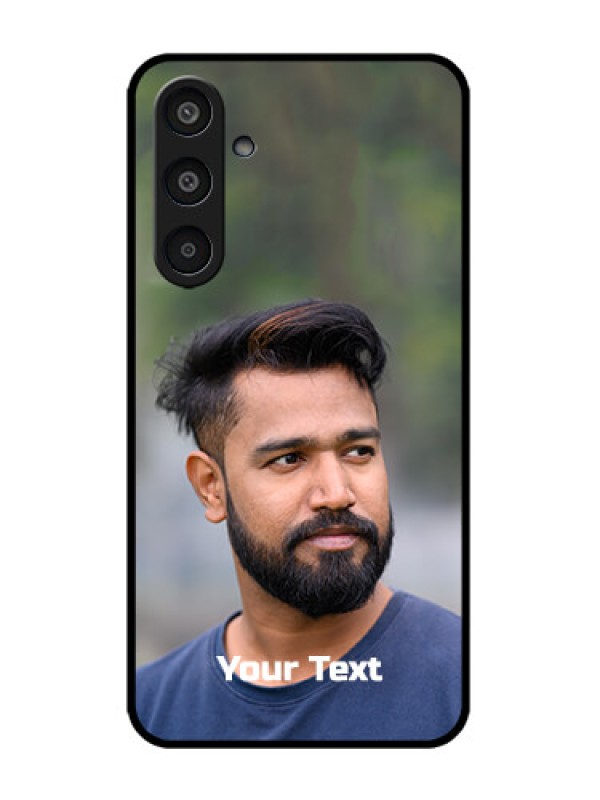 Custom Galaxy M35 5G Custom Metal Phone CasePhoto With Text Design