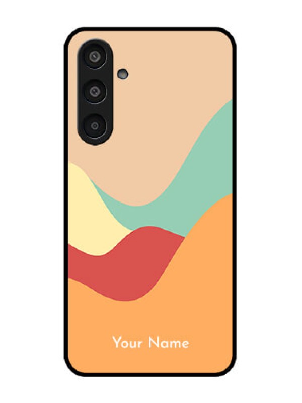 Custom Galaxy M35 5G Custom Metal Phone CaseOcean Waves Multi - Colour Design