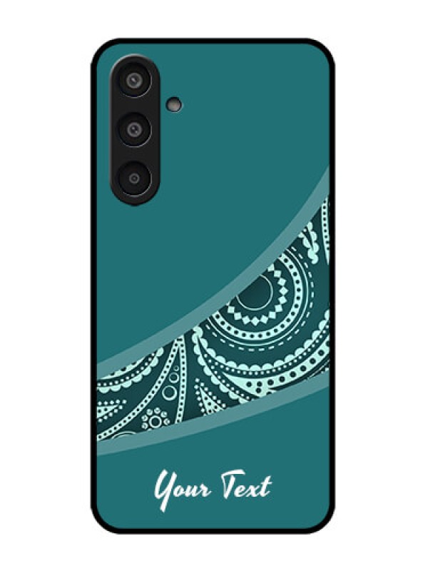 Custom Galaxy M35 5G Custom Metal Phone CaseSemi Visible Floral Design