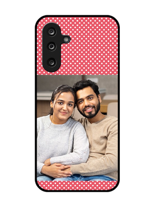 Custom Samsung Galaxy M36 5G Custom Metal Phone Case - White Dotted Design