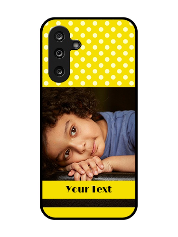 Custom Samsung Galaxy M36 5G Custom Metal Phone Case - Bright Yellow Case Design