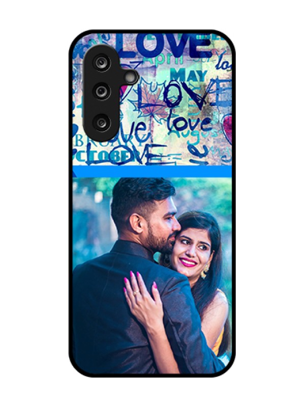 Custom Samsung Galaxy M36 5G Custom Metal Phone Case - Colorful Love Design