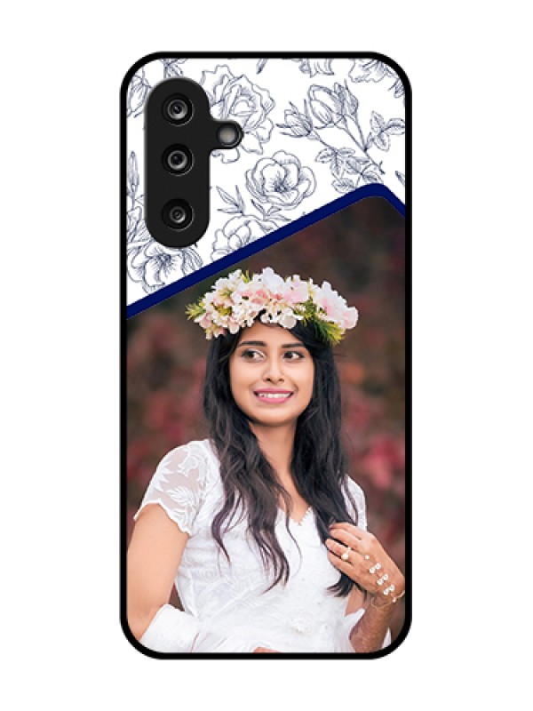 Custom Samsung Galaxy M36 5G Custom Metal Phone Case - Classy Floral Design