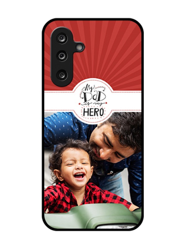 Custom Samsung Galaxy M36 5G Custom Metal Phone Case - My Dad Hero Design