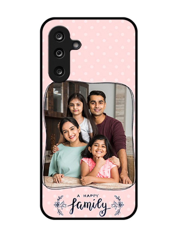Custom Samsung Galaxy M36 5G Custom Metal Phone Case - Family With Dots Design