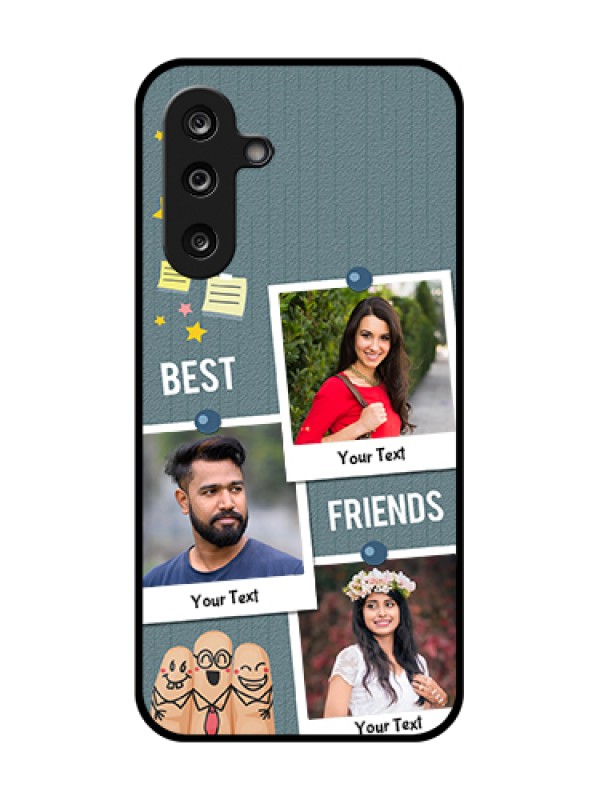Custom Samsung Galaxy M36 5G Custom Metal Phone Case - Sticky Frames And Friendship Design