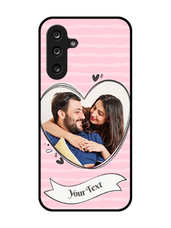 Custom Samsung Galaxy M36 5G Custom Metal Phone Case - Vintage Heart Design