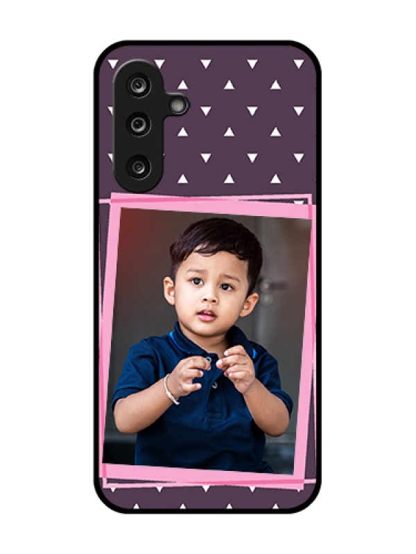 Custom Samsung Galaxy M36 5G Custom Metal Phone Case - Triangle Pattern Dotted Design