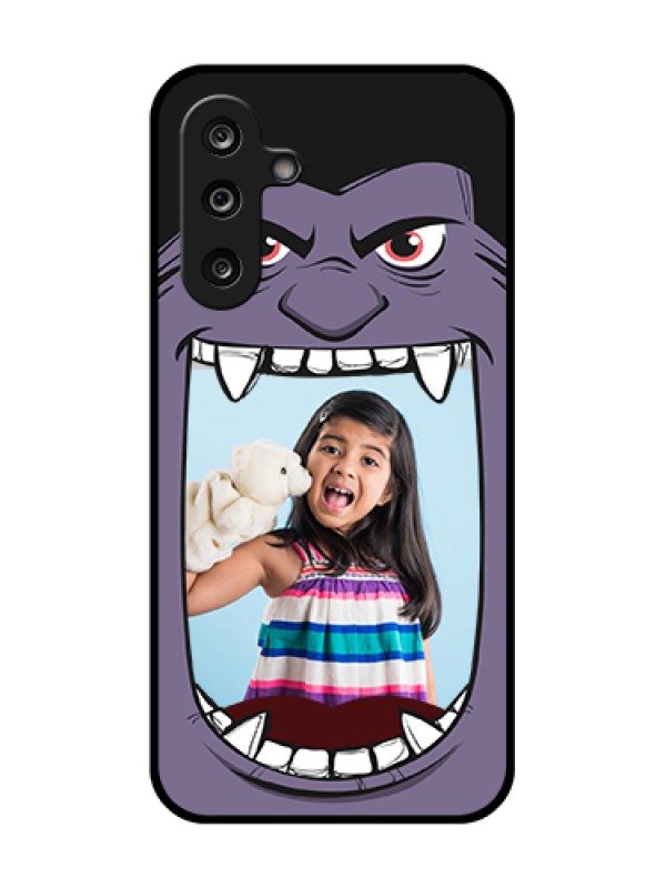 Custom Samsung Galaxy M36 5G Custom Metal Phone Case - Angry Monster Design