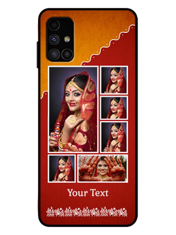 Custom Galaxy M51 Custom Metal Phone Case - Wedding Pic Upload Design