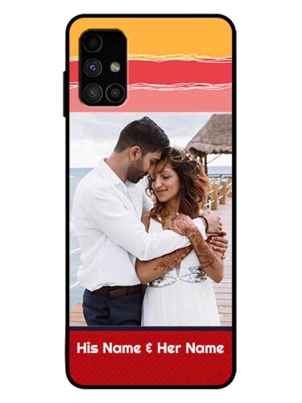 Custom Galaxy M51 Custom Metal Phone Case - Colorful Case Design