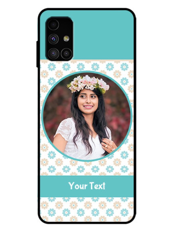 Custom Galaxy M51 Custom Metal Phone Case - Beautiful Flowers Design