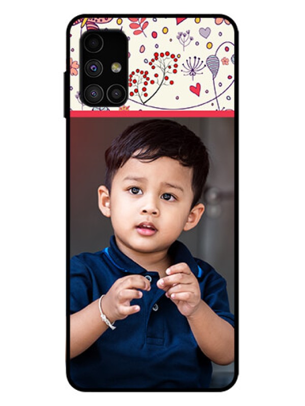 Custom Galaxy M51 Custom Metal Phone Case - Premium Floral Design