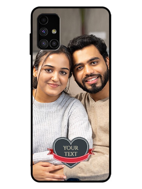 Custom Galaxy M51 Custom Metal Phone Case - Just Married Couple Design