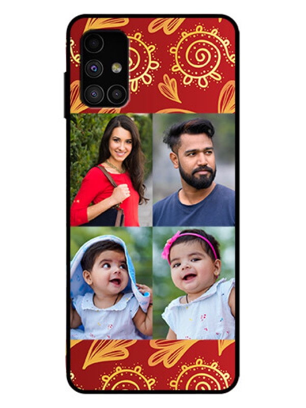 Custom Galaxy M51 Custom Metal Phone Case - 4 Image Traditional Design